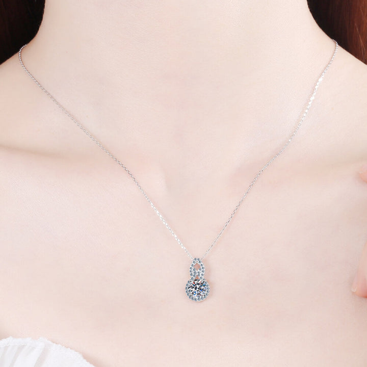 Carat Moissanite Pendant Necklace