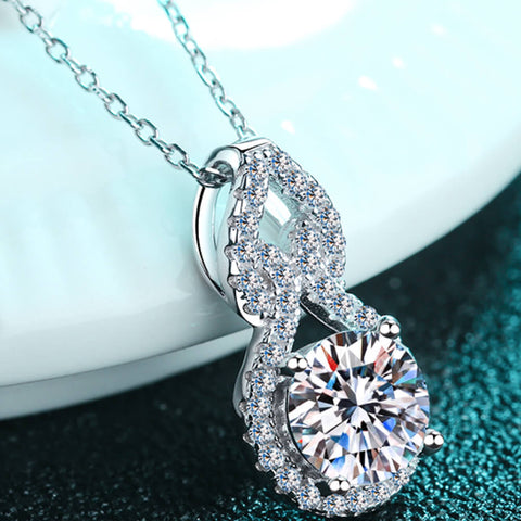 Carat Moissanite Pendant Necklace