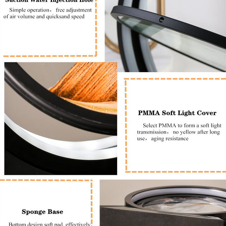 Moving Sand Art Landscape Table Lamp