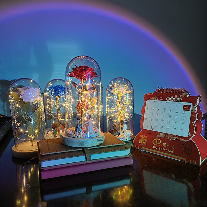 Enchanted Galaxy Rose Eternal 24K Gold